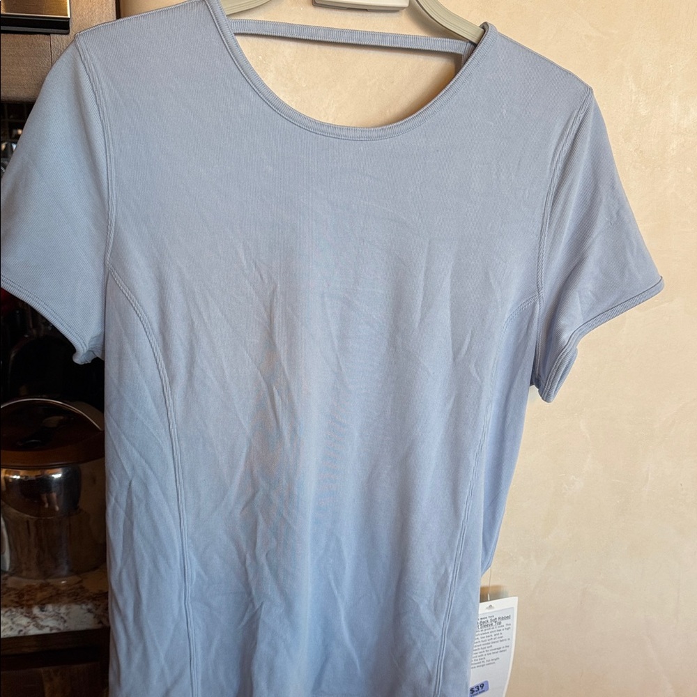 Lululemon Light Blue Short Sleeve Top